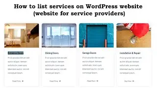 How to list services on WordPress website (website for service providers)