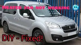 Peugeot Partner heating fan DIY