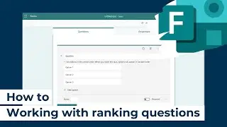 How to | Microsoft Forms | Working with ranking questions
