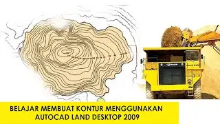 Belajar membuat kontur menggunakan Autocad Land Desktop 2009 dari data Google Earth Pro.