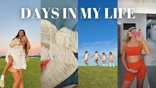 home vlog🏡: cozy dinner with friends, crochet project, preg. workout routine & TBC photoshoot!!!