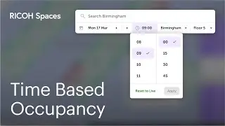 Time Based Occupancy | RICOH Spaces