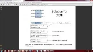 CIDR: Classless Interdomain Routing Example