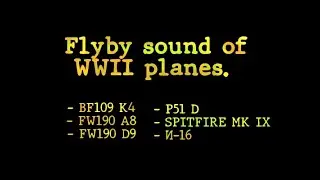 DCS. Flyby sound of WWII planes.