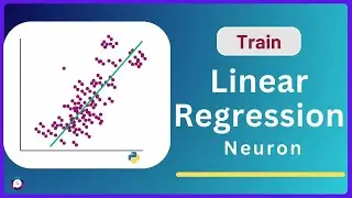 Training the Single Neuron Learning Model for Regression with Python | Deep Learning from Scratch
