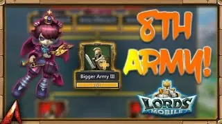 Army limit 8 with technolabes/ how many techno use / Lords mobile./lords mobile gameplay