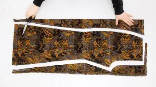 Sew pants you look slimmer 💥 Very Easy Spanish Trousers Cutting and Stitching