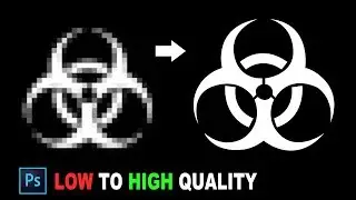 Photoshop: Convert Low Resolution Graphic to High Resolution