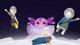 ЛУНТИК СОШЁЛ С УМА И ОХОТИТСЯ НА OVER SHOW PHONYA TOY!!! ПЛАСТИЛИНОВЫЕ ПРЯТКИ!!!HUMAN FALL FLAT