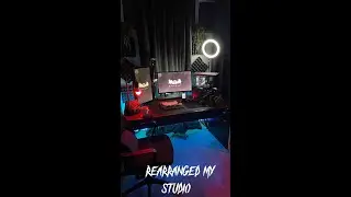 Rearranged the studio today; thoughts?🌚 #shorts #setup #studio