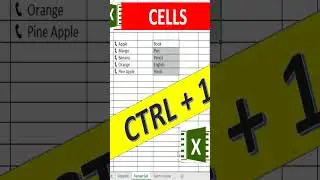 Most Important Shortcut Keys of MS Excel | Excel Shortcuts | Add Border And Remove Border |