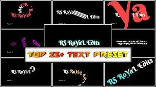 Top 25+ Text Preset & XML file Alight Motion | Alight Motion Text Effect | Alight Motion Text Preset