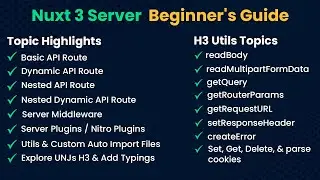 Nuxt 3 Server Fundamentals Explained for Beginners 