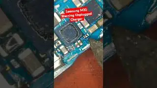 Samsung M32Warning Unplugged Charger #smartphone #mobilesolution #repair