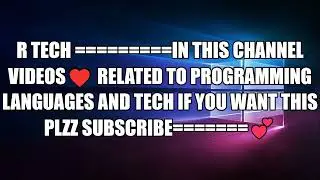 =========R  TECH===========