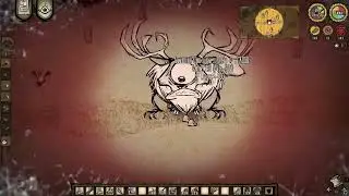 Don’t Starve Together. Циклоп олень пришел в первый день зимы и убил всех Бифало.
