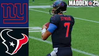 Giants vs Texans Preseason Week 2 | Madden 25 | Full Game Simulation