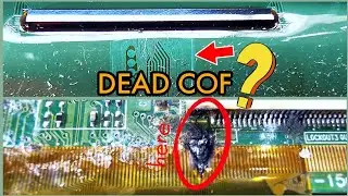 How to Investigate DAMAGED LG COF (RAW FILES) #ledtvpanelrepair #microsoldering #electronics