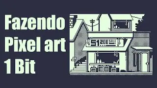 Trabalhando com cores para pixel art 1# -  Pixel art 1 Bit