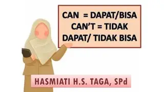 Materi Pembelajaran Kelas VIII Can and Can't | by. Hasmiati H. S. Taga, S.Pd