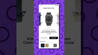 Creating Apple watch Customisation UI 🔥🔥 