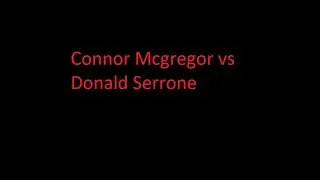 Conor McGregor vs. Donald ‘Cowboy’ Cerrone . McGregor won the match in 40 s/Конор выиграл матч за 40