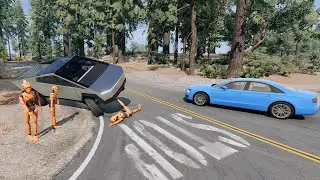 BeamNG Drive - Realistic Crossroad Crashes #7