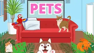 Learning about Pet Animal Sounds and Names for Kids