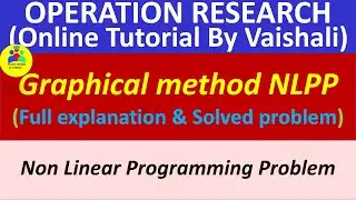 Graphical Method in NLPP|Non linear programming problem|Operation Research