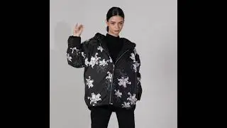 Жакет стеганый двухсторонний  Tiger lily (Тигровая лилия)