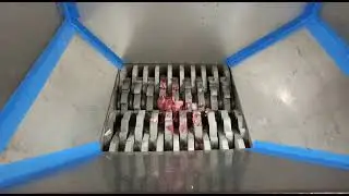 Throwing my meat into shredder.