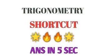 trigonometry shortcut for nda and air force group x | part -1 | math tricks point
