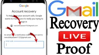 an email with a verification code was just sent to || google account recovery kaise kare