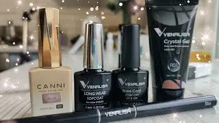 Тестирую товары от VENALISA Топ, база, полигель, гель лак 💅