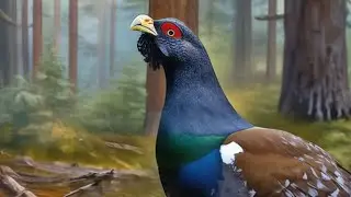 Глухарь на солонце