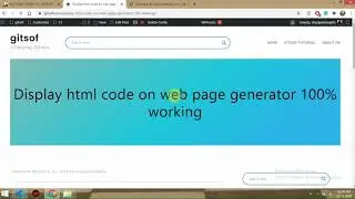 how to display html code on website 100% working