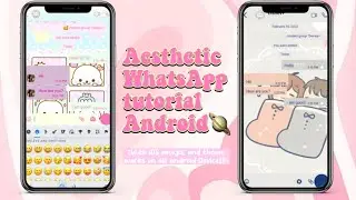 🪐How to get Aesthetic Theme WhatsApp on any android phone | it’s hridya