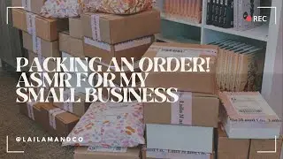 ASMR Packaging an order for Christy!