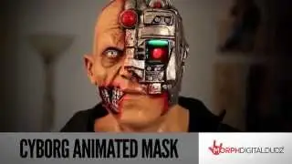 Cyborg Animated Mask - Spirit Halloween