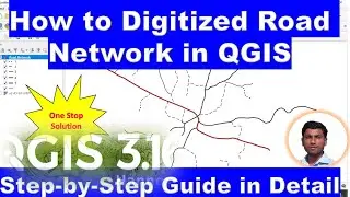 How to Digitized Road Network in QGIS with example or QGIS e e ki kore Road Network digitized korbo?