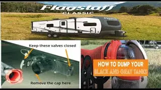 How To Dump Your Rv Travel Trailer Black Sewage Tank! 2024 Flagstaff 832DBS Bumper Pull