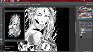 Digital Coloring Process in Adobe Photoshop