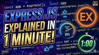 Express.JS Explained In 1 Minute