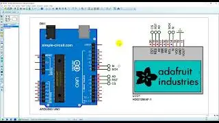Interfacing Arduino with ST7565 LCD   Proteus Simulation