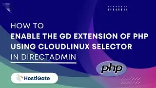 How to Enable the GD extension of PHP using CloudLinux Selector in DirectAdmin | Hexraa