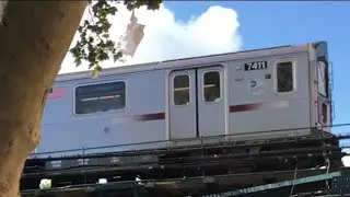 [MTA NYC Subway] R188 (7) Train Departs 90th St-Elmhurst Av (Ground View)