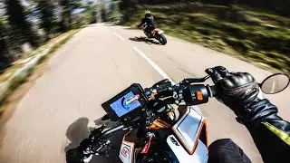 FAST 125 EXC VS KTM Duke 390 - 4K/RAW