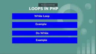 How to use While Loop and Do While Loop in PHP-Examples of each Loop|Beginners guide