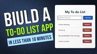 I Built A To-do List App In 24 Hours!