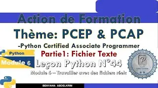leçon python N°44  Module 6   1 Travailler avec des fichiers réels   fichier texte
